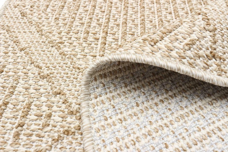 ECARPET Jute Style Area Rug for Bedroom, Living Room