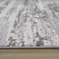 Rug Branch Atlas Lines Indoor Area Rug, Beige Grey, Abstract - Living Room, Bedroom, Dining Room, and Kitchen