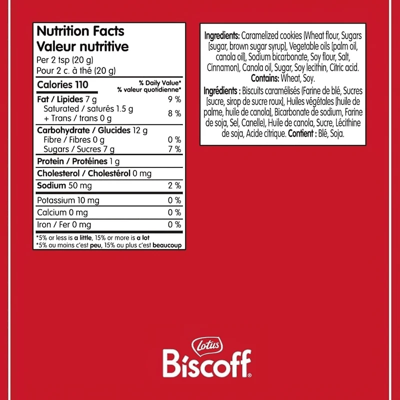 Pâte à tartiner crémeuse Lotus Biscoff 400g