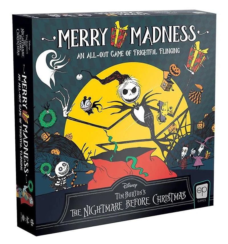 USAopoly Disney Tim Burton's The Nightmare Before Christmas Merry Madness Board Game