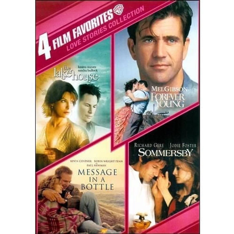 4 Film Favorites: Love Stories Collection - The Lake House / Message In A Bottle / Forever Young / Sommersby