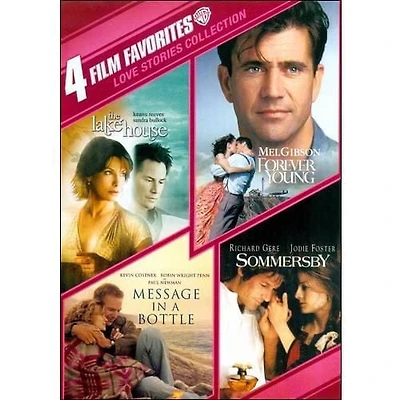 4 Film Favorites: Love Stories Collection - The Lake House / Message In A Bottle / Forever Young / Sommersby