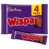 Cadbury Dairy Milk Wispa Chocolate Bars 4 pack