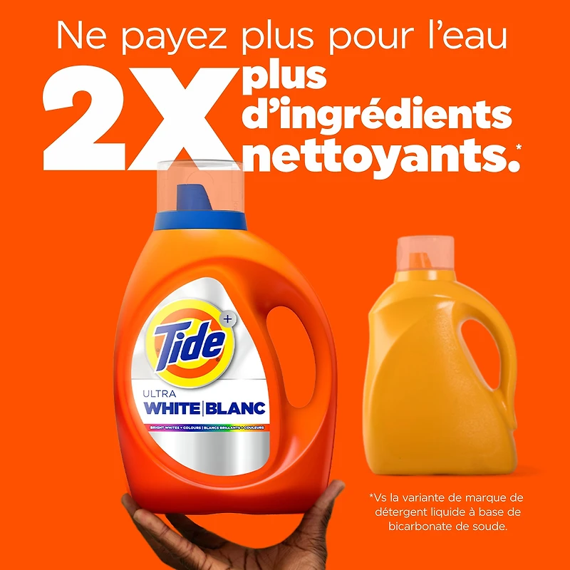 Tide Ultra White Liquid Laundry Detergent, 3.46 L, 83 Loads, Laundry Detergent Liquid for Bright Whites and Colours