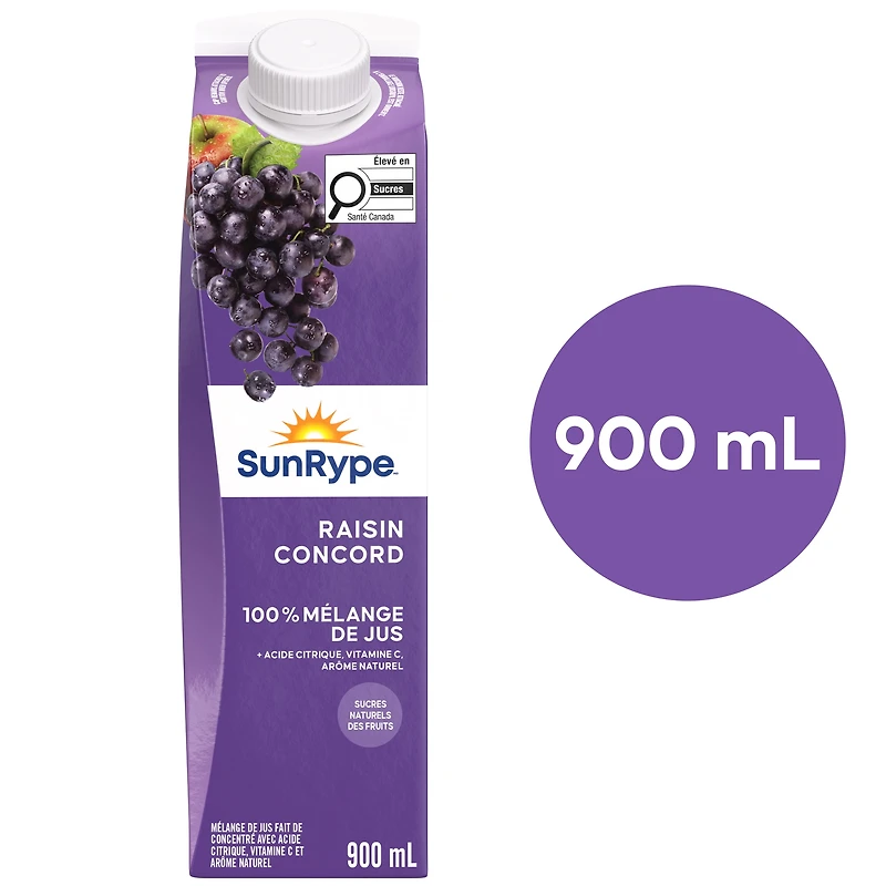 SunRype Concord Grape Juice 900 ml