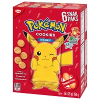 Christie, Pokemon Honey Snack Pack, Made in a Peanut-Free Facility, Individually Wrapped, School Snacks