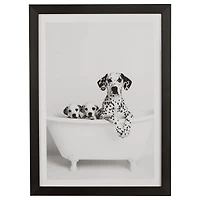 Bouclair Dalmation in Bath Framed Wall Art