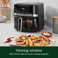 Cuisinart Friteuse à air avec panier de 4,5 l, lumière intérieure, pièces lavables au lave-vaisselle, 4 préréglages, rôtir, cuire, griller, frire à l'air libre et garder au chaud pour des repas