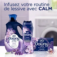 Downy CALM, Mega Dryer Sheets, Laundry Fabric Softener, Lavender and Vanilla Bean 120CT