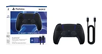 Manette de jeu sans fil DualSense® – Noir de minuit + câble USB pour PC
