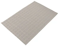 ECARPET Indoor/Outdoor for Balcony, Patio and Garden Villa Grey Rug