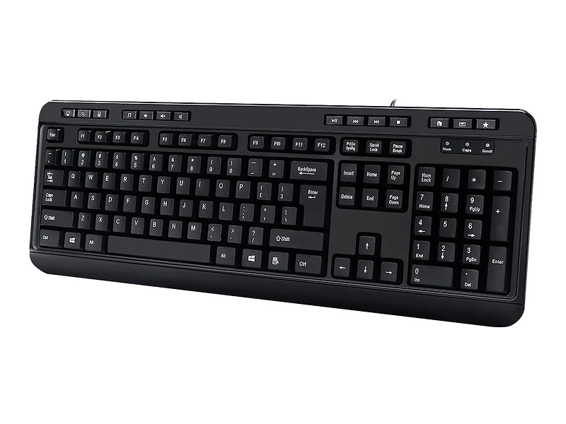 Adesso EasyTouch 132 - Multimedia Desktop Keyboard with 3-Port USB Hub