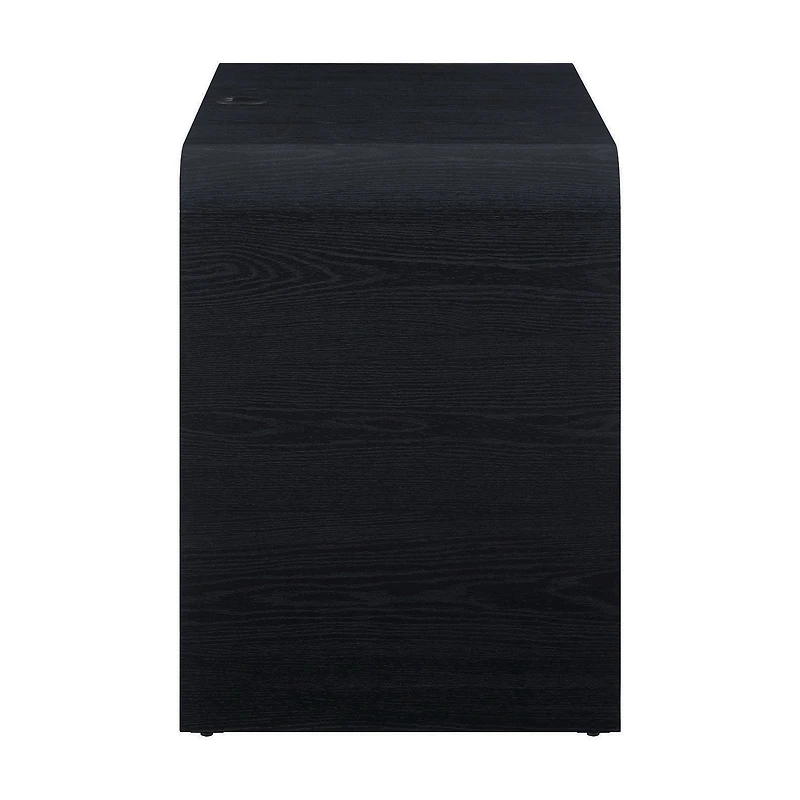 Better Homes & Gardens Juliet Curved Desk with Storage, Rich Black Finish
