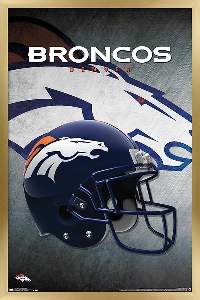NFL Denver Broncos - Helmet 16 Wall Poster, 22.375" x 34"