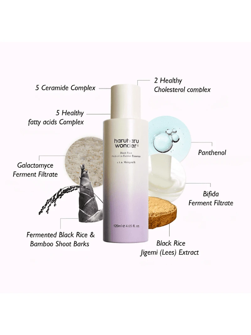 haruharu wonder Black Rice Probiotics Barrier Essence 120ml