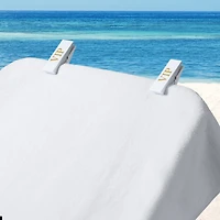 Mainstays Beach Towel Clips, VIP White, 2 Pieces set