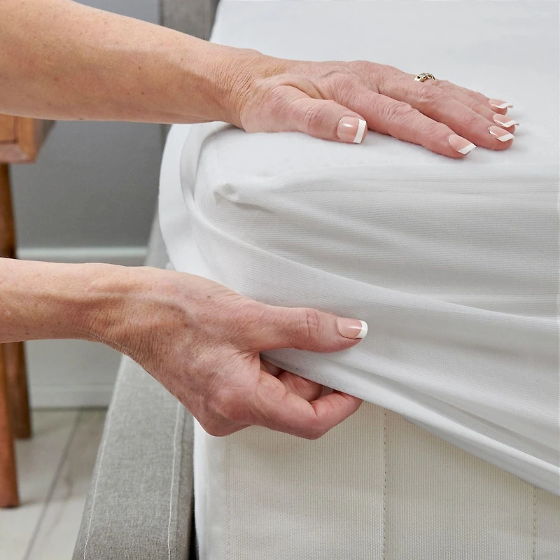 Sealy CoolTemp™ Mattress Protector, King - Fitted, Waterproof, Soft Knit Top