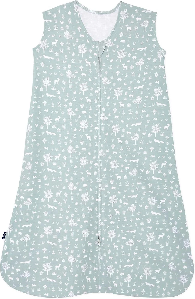 HALO® SleepSack®, 100% Cotton Wearable Blanket, Swaddle Transition Sleeping Bag, TOG 0.5, Sage Woodland