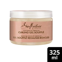 SheaMoisture Curling Gel Soufflé Deep Conditioner hair repair for thick and curly hair Coconut & Hibiscus sulfate-free