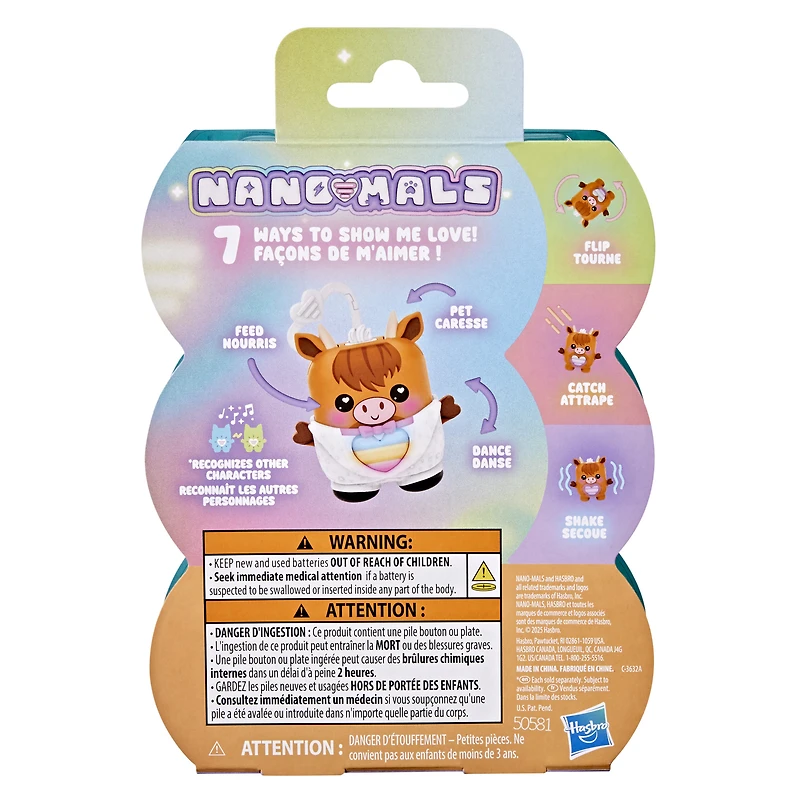 NANO-MALS Cowbert the Highland Cow Electronic Fidget Pet