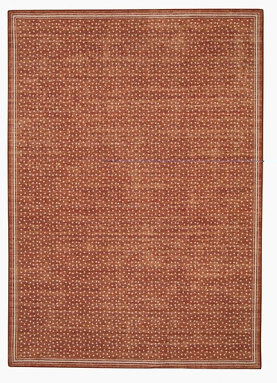 Tapis d'extérieur lavable Estero orange & ivoire 5 pi x7 pi