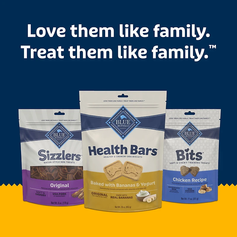 Blue Buffalo Health Bars Crunchy Dog Biscuits, Bananas & Yogurt Dog Biscuits