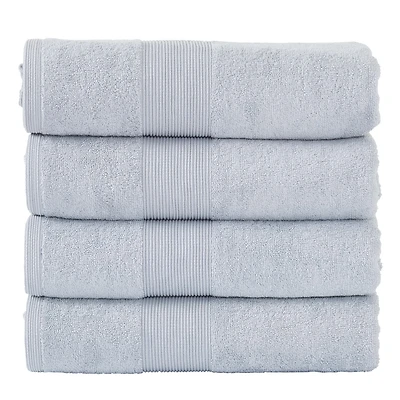 Serviette de bain Fabstyles super douce et absorbante, serviettes de bain de luxe pour spa, maison et hôtel, serviettes à séchage rapide, lot de 4, 27 x 54 pouces