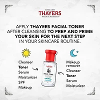THAYERS Unscented Facial Toner Alcohol-Free Witch Hazel Aloe Vera Formula Travel Size 89mL
