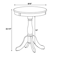 Table d'appoint Heames, Noir