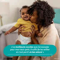 Pampers Couches - Swaddlers 360° - Taille 4, jusqu'à 100 % Anti-Fuites, Coupe Confortable et Sèche, Languettes Faciles à Enlever pour un Change Facile, Couche à Enfiler