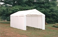 Max AP Canopy 3-in-1 10 ft. x 20 ft. 1-3/8 in. 4-Rib Frame White Cover Enclosure and Extension Kits