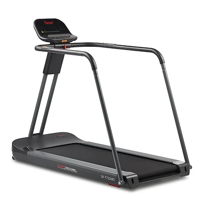 Sunny Health & Fitness Endurance Cardio Running Walking Treadmill with Extended Safety Handrails, Low-Impact, Low Wide Deck, Safe for Recovery & SunnyFit® App Enhanced Bluetooth Connectivity