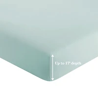 Marina Decoration 600 Thread Count Ultra Soft Deep Pocket Hotel Standard Solid Bedding Long Staple Percale Cotton All Season Sheet Set with Pillowcase