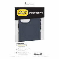OtterBox Étui Defender Pro MagSafe avec Contrôle de la Caméra Riverside (Bleu) pour iPhone 17