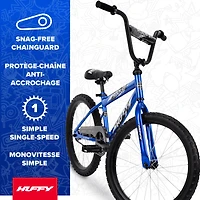Huffy 20" Rock It Kids' Bike, Fits Riders 44"-56", Blue, Youth, Boys