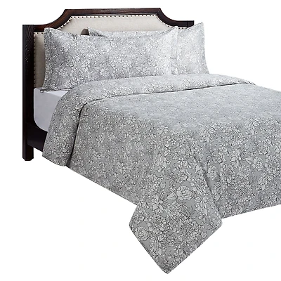 Ensemble de housse de couette 3 pièces Noir / Blanc / Rose HOMETRENDS, très grand