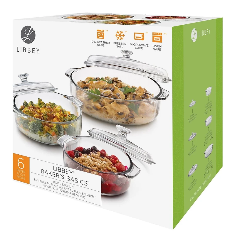 Libbey Glass Casserole Set