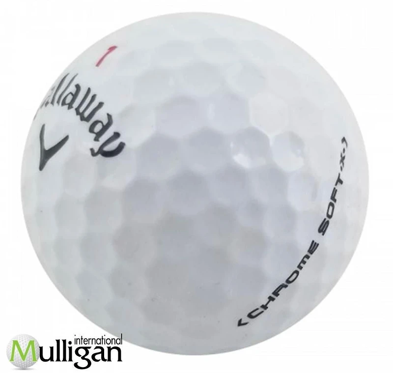 Mulligan - 36 balles de golf récupérées Callaway Chrome Soft x 5A, Blanc