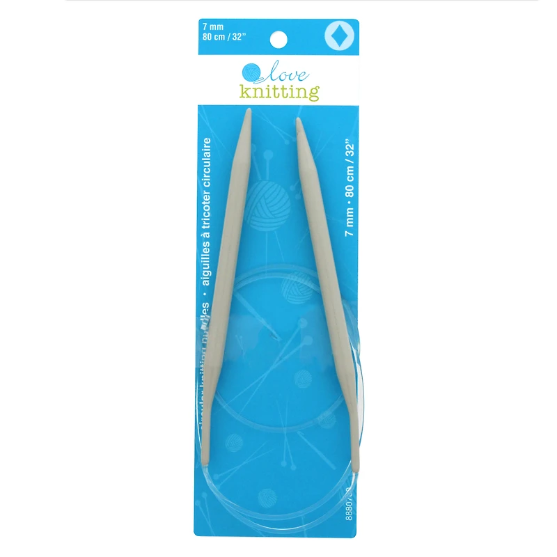 LOVE KNITTING 81 cm (32 in) Circular Knitting Needles, 80 cm (31.5 in), 7 mm (0.28 in)
