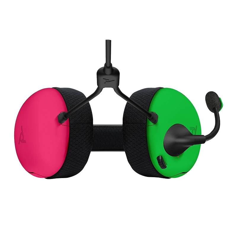 PDP Gaming LVL40 Wired Stereo Gaming Headset with Noise Cancelling Microphone: Nintendo Switch - Pink & Green