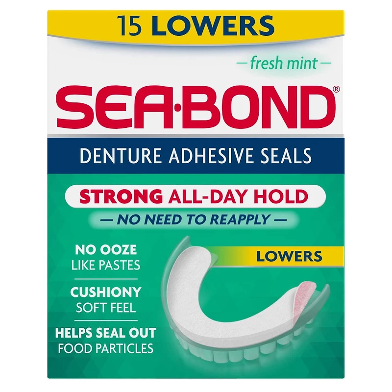 Sea-Bond Denture Adhesive Fresh Mint Lowers