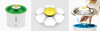 Catit Stainless Steel Cat Flower Fountain with Placemat Kit, 3 L