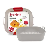 Starfrit Silicone Air Fryer Basket, Rectangular, 1 Pack, BPA-Free, Reusable, Fits 3–8 QT, Heat Resistant, Non-Stick