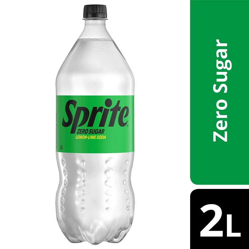 Sprite Zéro Bouteille, 2 Liters