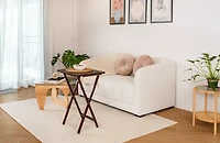 Mainstays Indoor Folding Table Walnut