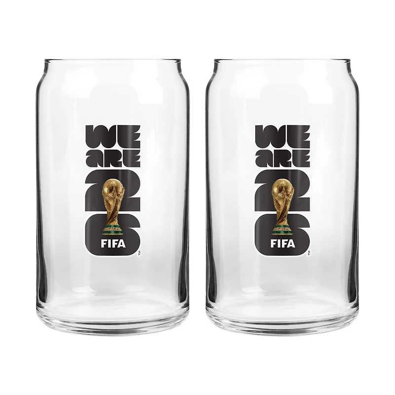 FIFA 2026 EMBLEM 2 CAN GLASS 16 OZ