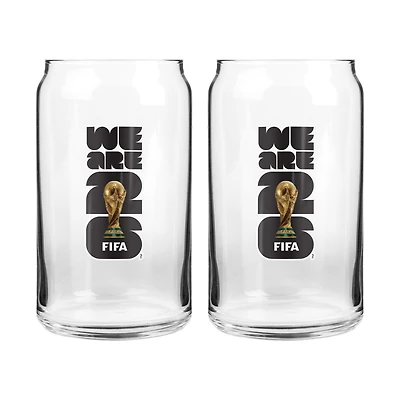 FIFA 2026 EMBLEM 2 CAN GLASS 16 OZ