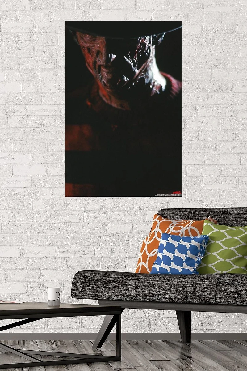 A Nightmare on Elm Street - Freddy Portrait Wall Poster with Magnetic Frame, 22.375" x 34"