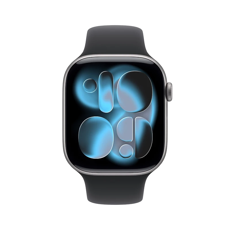 Apple Watch Series 11 GPS 42mm Space Grey Aluminium Case with Black Sport Band - M/L