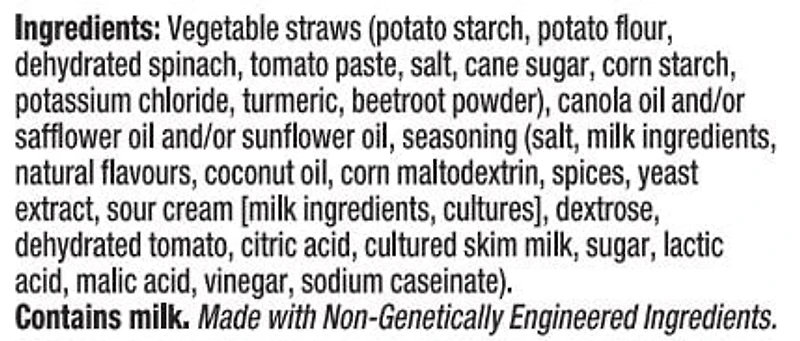Sensible Portions® Veggie Straws™, Zesty Ranch Flavour, Gluten-Free Chips